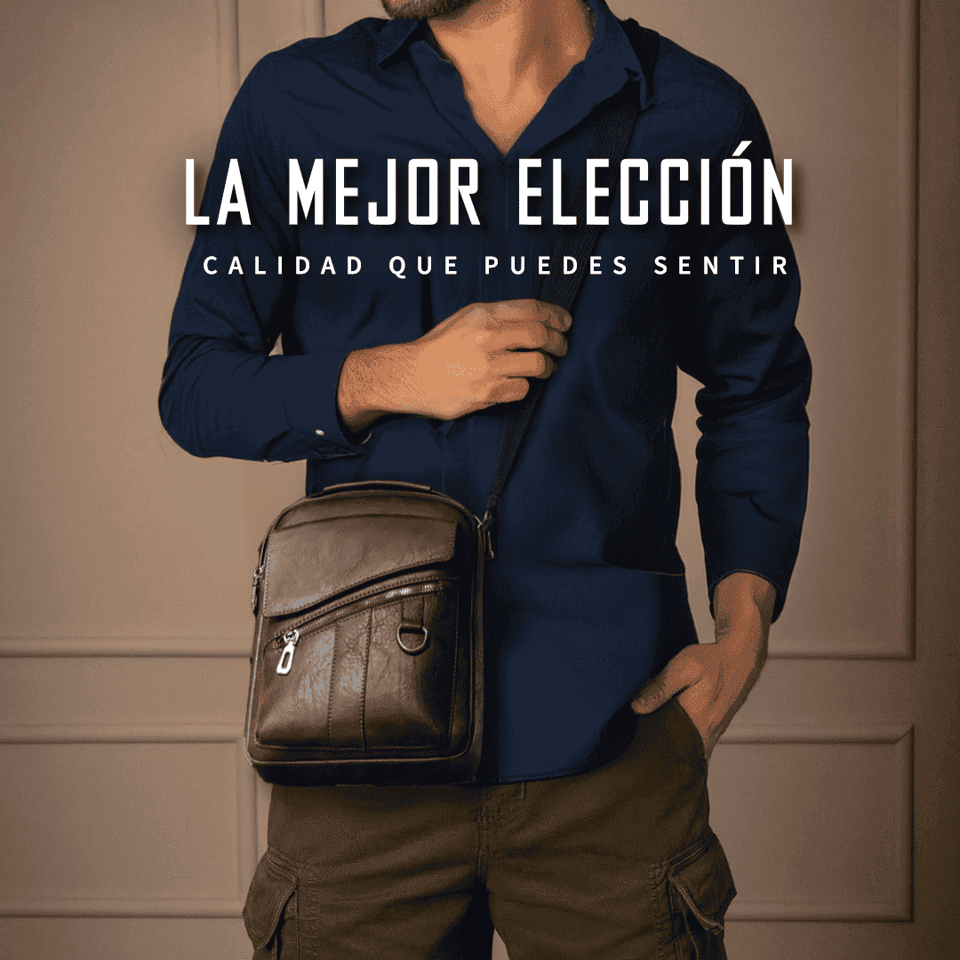 MORRAL CRUZADO DE CUERO