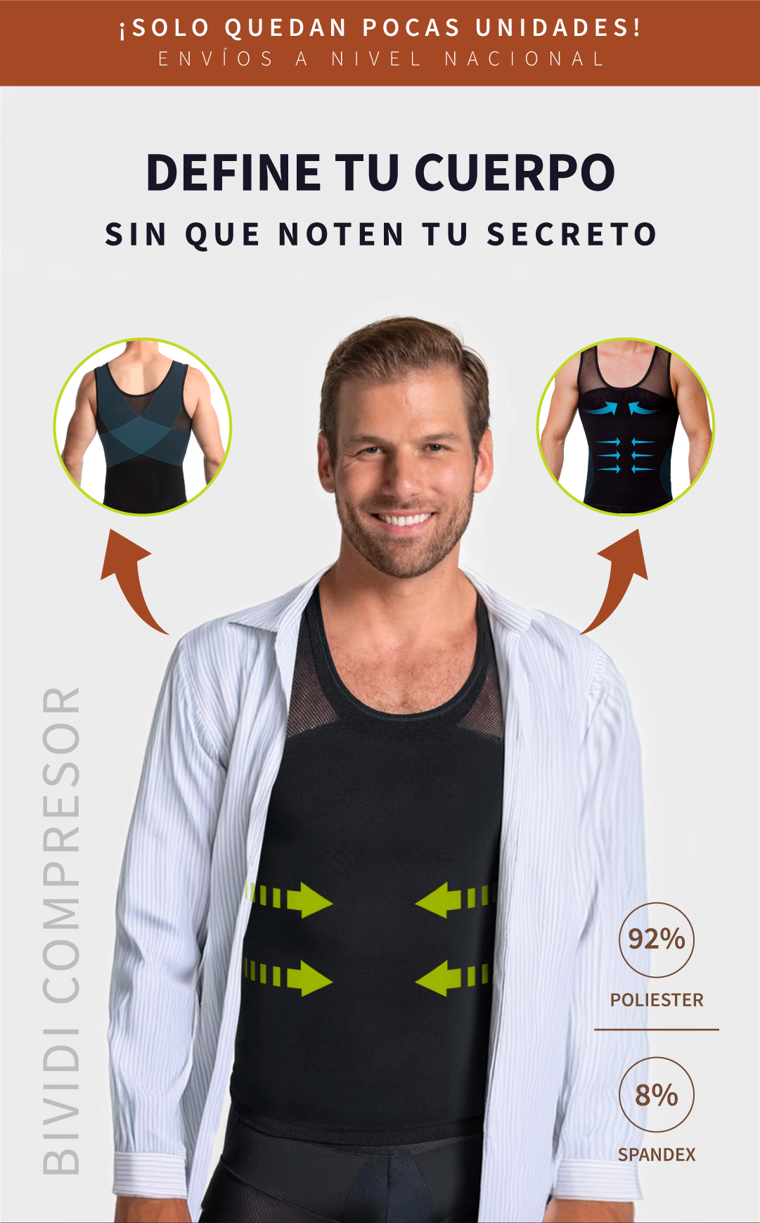 BIVIDI COMPRESOR COMPRAR PERÚ FAJA PARA HOMBRE